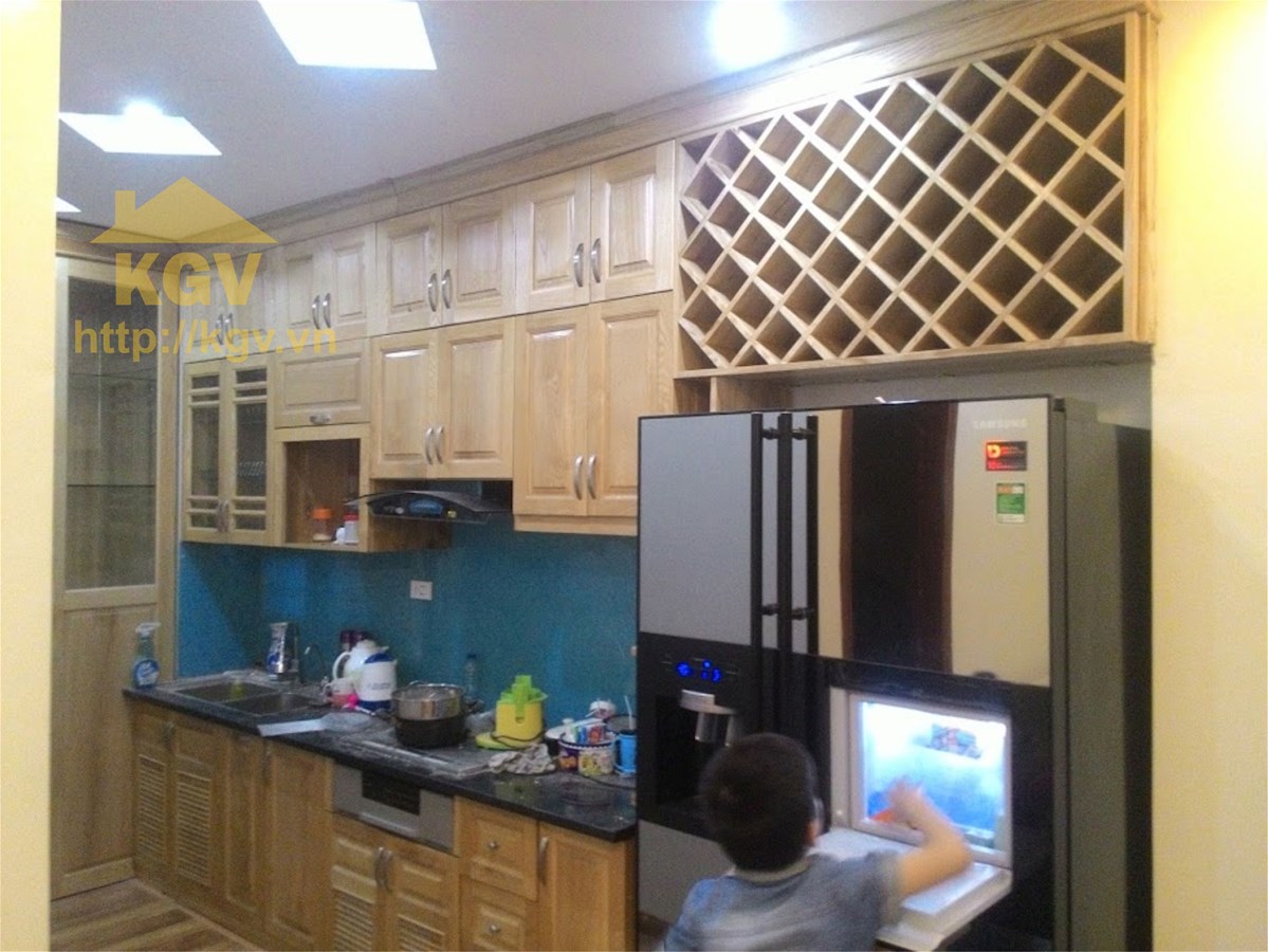 tủ bếp chung cư đẹp tại Hà Nội
