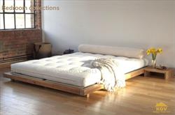 Thiết kế phòng ngủ, giường ngủ thấp kiểu Nhật mẫu GD 003