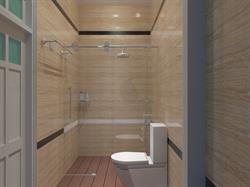 Thiết kế phòng tắm có vách kính