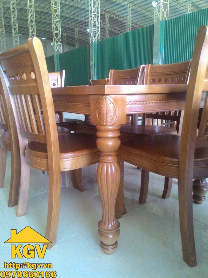 bàn ăn gỗ sồi tại hà nội