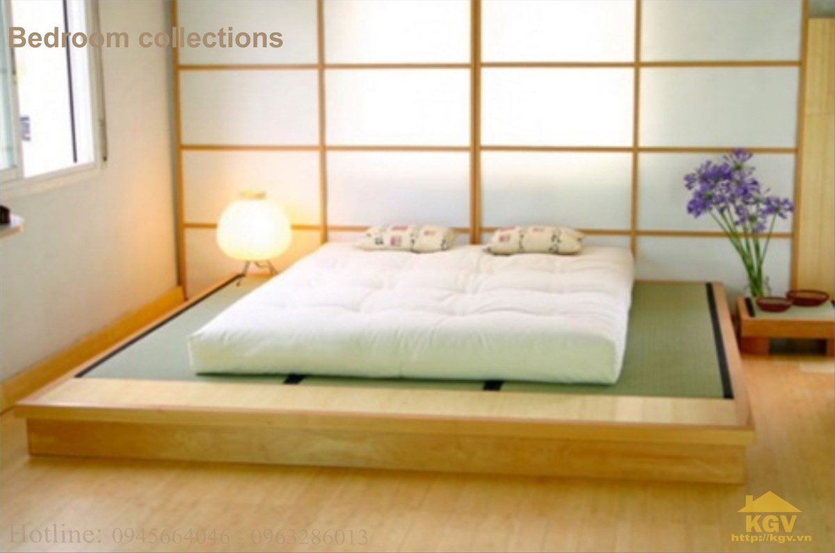 giường ngủ, phòng ngủ kiểu Nhật